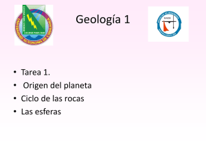 Geología 1 • Tarea 1. • Origen del planeta