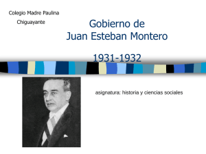 Gobierno de Juan Esteban Montero