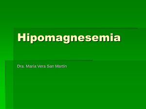 Hipomagnesemia