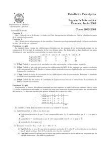 Ingeniería informática examen 2003