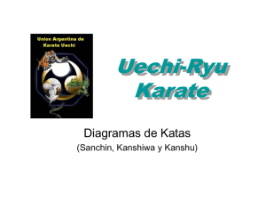 Uechi-Ryu Karate Diagramas de Katas (Sanchin, Kanshiwa y Kanshu)