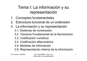 La información y su representación