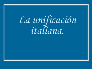 La unificación italiana