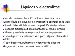 Líquidos. Electrolitos