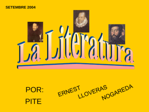 Literatura Española y Letras Hispanas