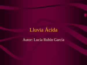 Lluvia Ácida Autor: Lucía Rubín García