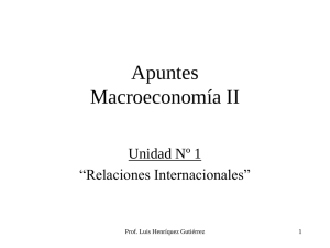 Apuntes Macroeconomía II Unidad Nº 1 “Relaciones Internacionales”