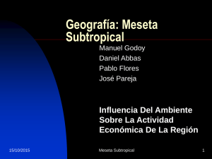 Meseta Subtropical Argentina