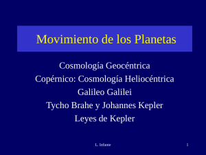 Movimiento de planetas