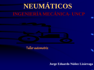 NEUMÁTICOS INGENIERÍA MECÁNICA- UNCP Taller automotriz Jorge Eduardo Núñez Lizárraga