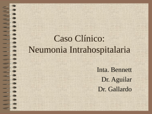 Neumonía intrahospitalaria