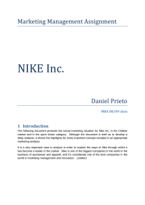 Nike. Inc