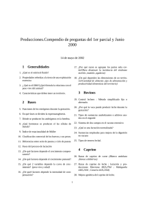 Producciones.Compendio de preguntas del 1er parcial y Junio 2000 1 Generalidades
