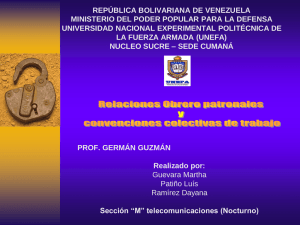 REPÚBLICA BOLIVARIANA DE VENEZUELA MINISTERIO DEL PODER POPULAR PARA LA DEFENSA