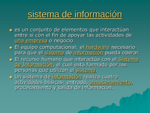 sistema de información