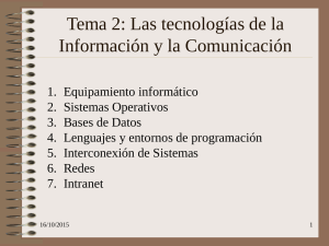 Tecnologías de comunicación e información
