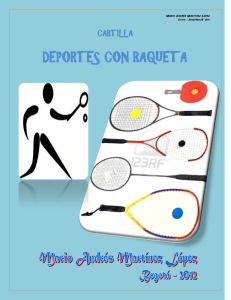 DEPORTES CON RAQUETA CARTILLA