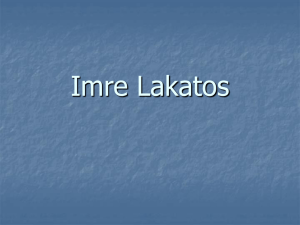 Teorías científicas de Imre Lakatos