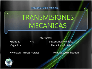 Transmisiones mecánicas