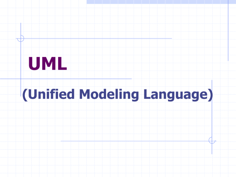 Uml Unified Modeling Language