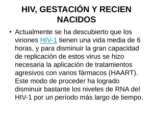 VIH (Virus De La Inmunodeficiencia Humana), gestación y recién nacidos
