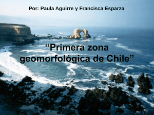 Zona geomorfológica de Chile