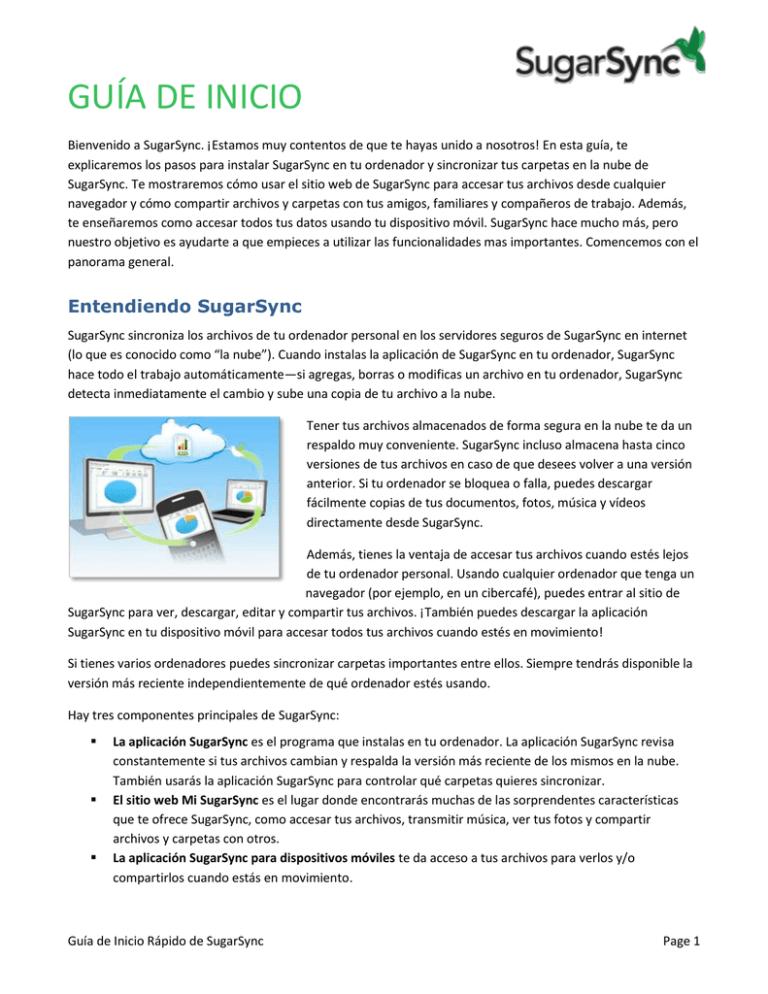 Accesa tus archivos con SugarSync para dispositivos móviles