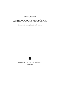 Cassirer, E. (1944). “Antropología filosófica”.