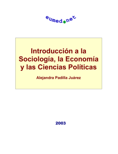 Introducción a la Sociología, la Economía y a las Ciencias Políticas