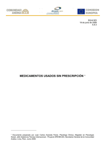 medicamentos usados sin prescripcion