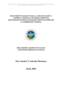 Documento Marco - Organismo Andino de Salud
