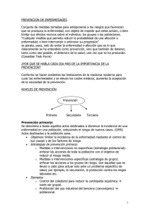 PREVENCION DE ENFERMEDADES