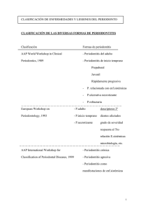 clasificación de enfermedades y lesiones del periodonto 42 paginas