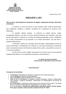 Circular N°1 – 2011 - Gobierno de la Provincia de Córdoba