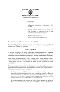AUTO /2011 - Corte Constitucional de Colombia