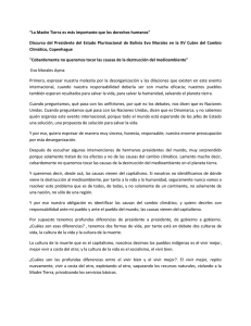 &ldquo;La Madre Tierra es m&aacute;s importante que los derechos