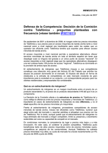 Defensa de la Competencia: Decisi&oacute;n de la Comisi&oacute;n  )