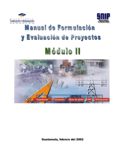 Manual de Formulación y Evaluación de Proyectos - SNIP