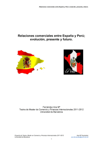 Relaciones comerciales entre España y Perú