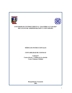 Estado de Resultados ( costeo por Absorción)