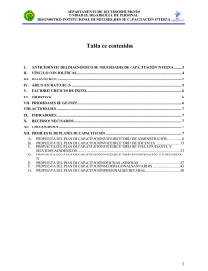 DEPARTAMENTO DE RECURSOS HUMANOS UNIDAD DE DESARROLLO DE PERSONAL