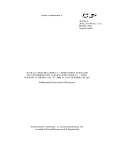 OEA/Ser.G CP/doc.3825/04 add. 5 corr. 1 24 febrero 2004 Original: