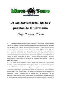 Tacito, Cayo Cornelio - De las costumbres, sitios y pueblos de la