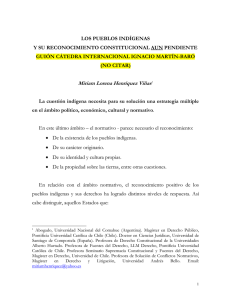 los pueblos indígenas y su reconocimiento constitucional