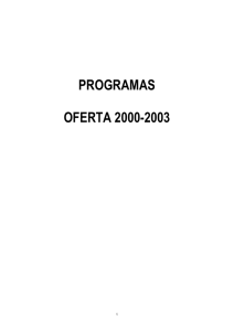 PROGRAMAS OFERTA 2000-2003 1