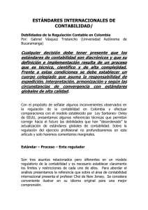 ESTÁNDARES INTERNACIONALES DE CONTABILIDAD/