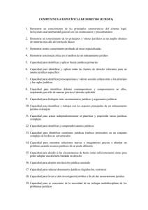 COMPETENCIAS ESPECIFICAS DE DERECHO (EUROPA)