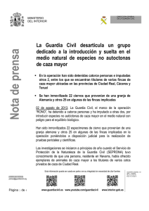 2013/08/02 La Guardia Civil desarticula un grupo dedicado a la