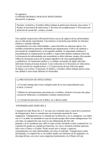 Capítulo 6:CUIDADO GENERAL DURANTE INFECCIONES