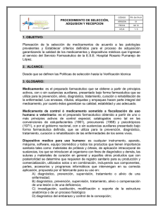 adquision-seleccion y recepcion - Hospital Rosario Pumarejo de
